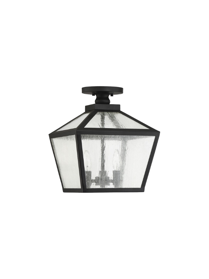 Exterior flush mount lighting fixture